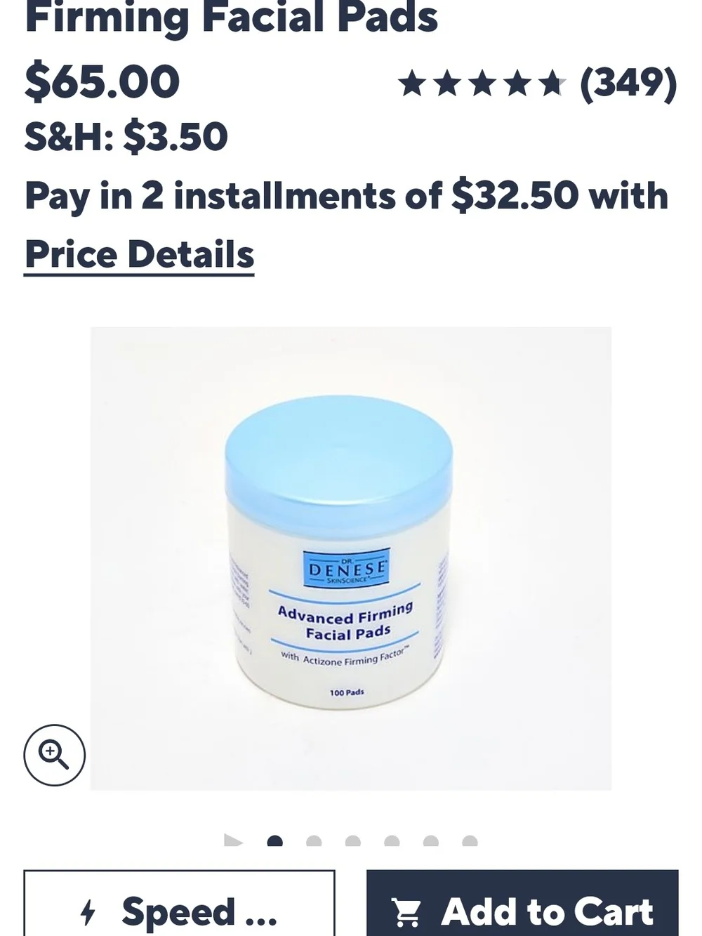 Dr Denesr Advanced Firming Facial Pads - 100 Count